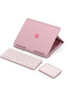 Logitech Pink Casa Pop Up Desk Wireless Keyboard, Mouse and Tablet Stand Set